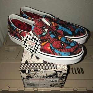 Spider-Man vans in men size 5